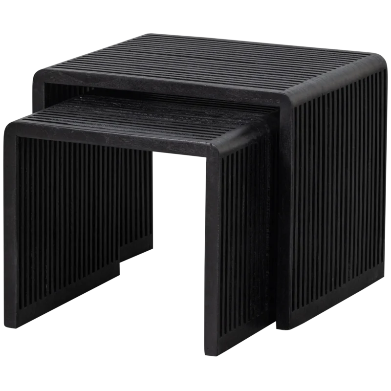 set de 2 tables d'appoint willa - teck – image 8