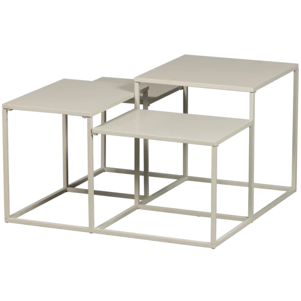 Table Basse Mida Métal Greige