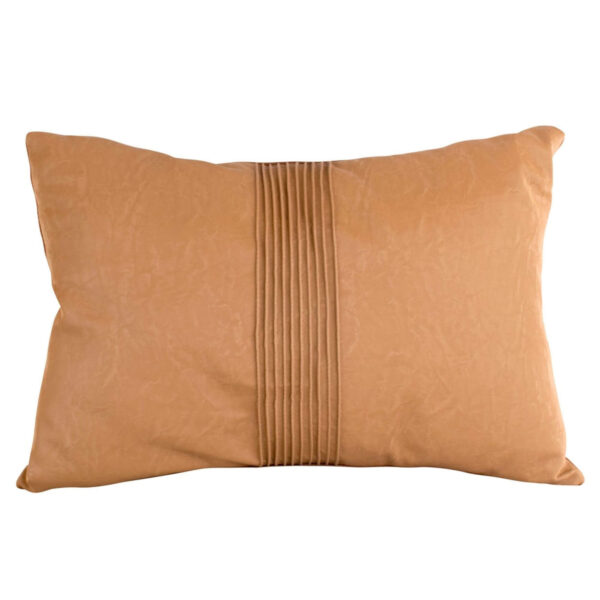 Coussin Leather Look - Cognac - 50 x 30 cm