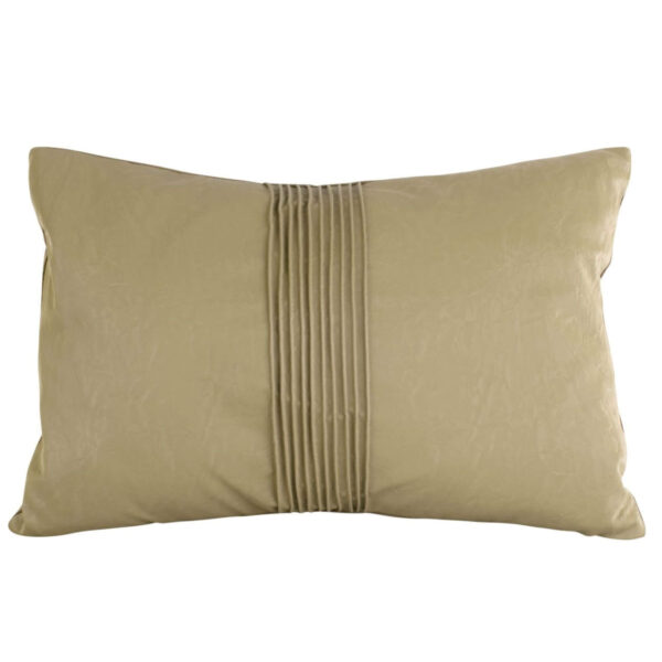 Coussin Leather Look - Vert - 50 x 30 cm