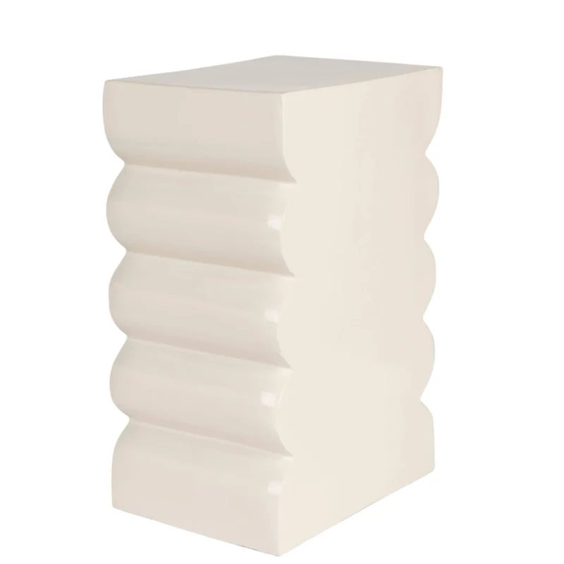 table d'appoint curves - ivoire - l 38 x h 45 cm – image 6