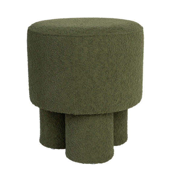 Pouf Marcos - Vert - Ø 40 x H 44 cm