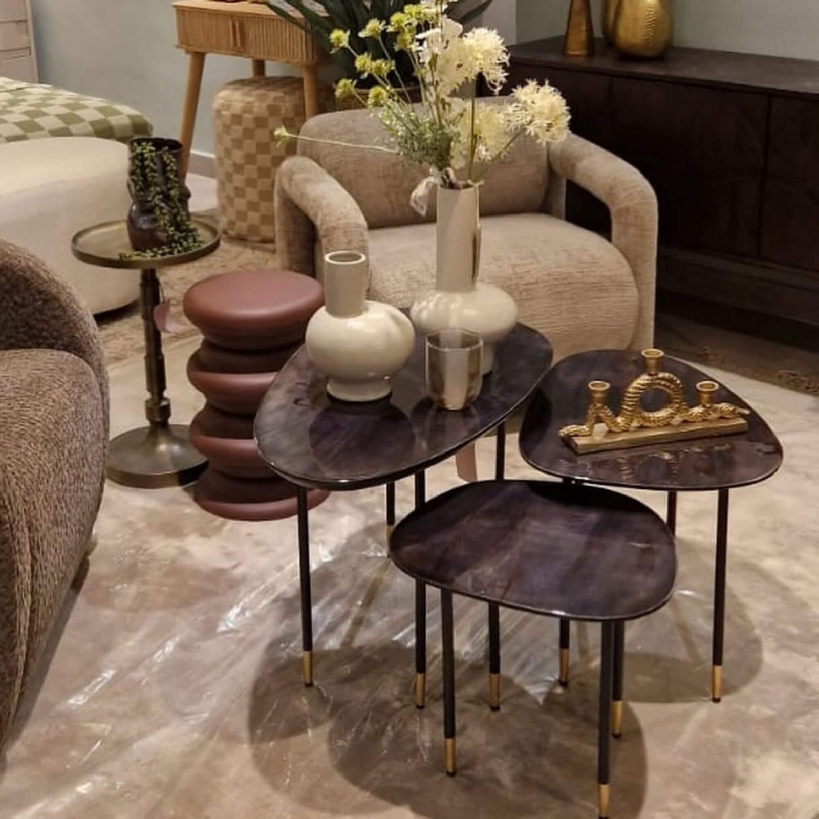 set de 3 tables basses phyllis 4 set de 3 tables basses phyllis – image 4