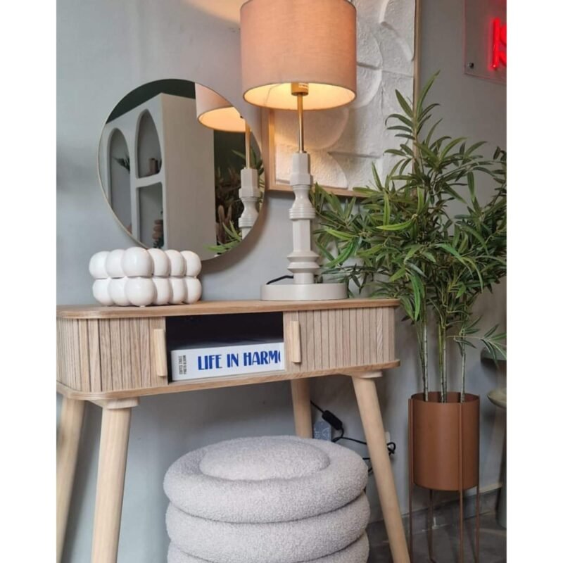 coiffeuse lily - frêne/pin - l 70 x h 126 cm – image 3