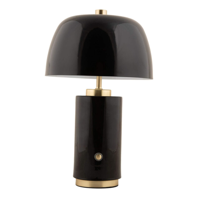 Lampe à poser Freya - Ø 18 x H 30 cm - Noir