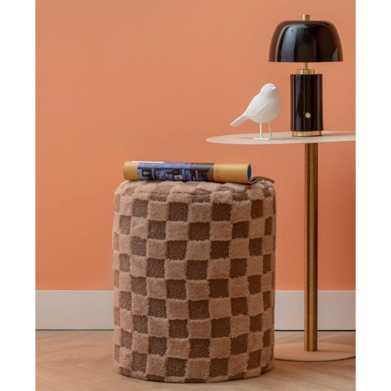 Pouf Checker - Ø 36 x H 43 cm – Image 2