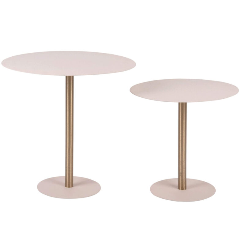 Table d'appoint Dex - Taupe - Ø 40 x H 41,5 cm – Image 5