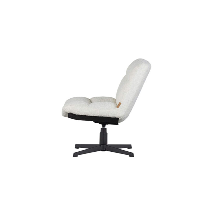 Fauteuil pivotant Vinny - Bouclette blanche – Image 7