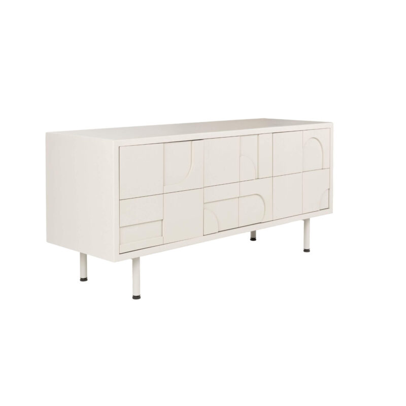 Buffet 3 Portes FUNK - Bois et Métal - 120 cm – Image 2