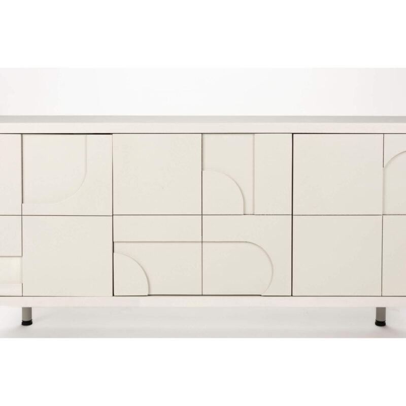 Buffet 3 Portes FUNK - Bois et Métal - 120 cm – Image 3