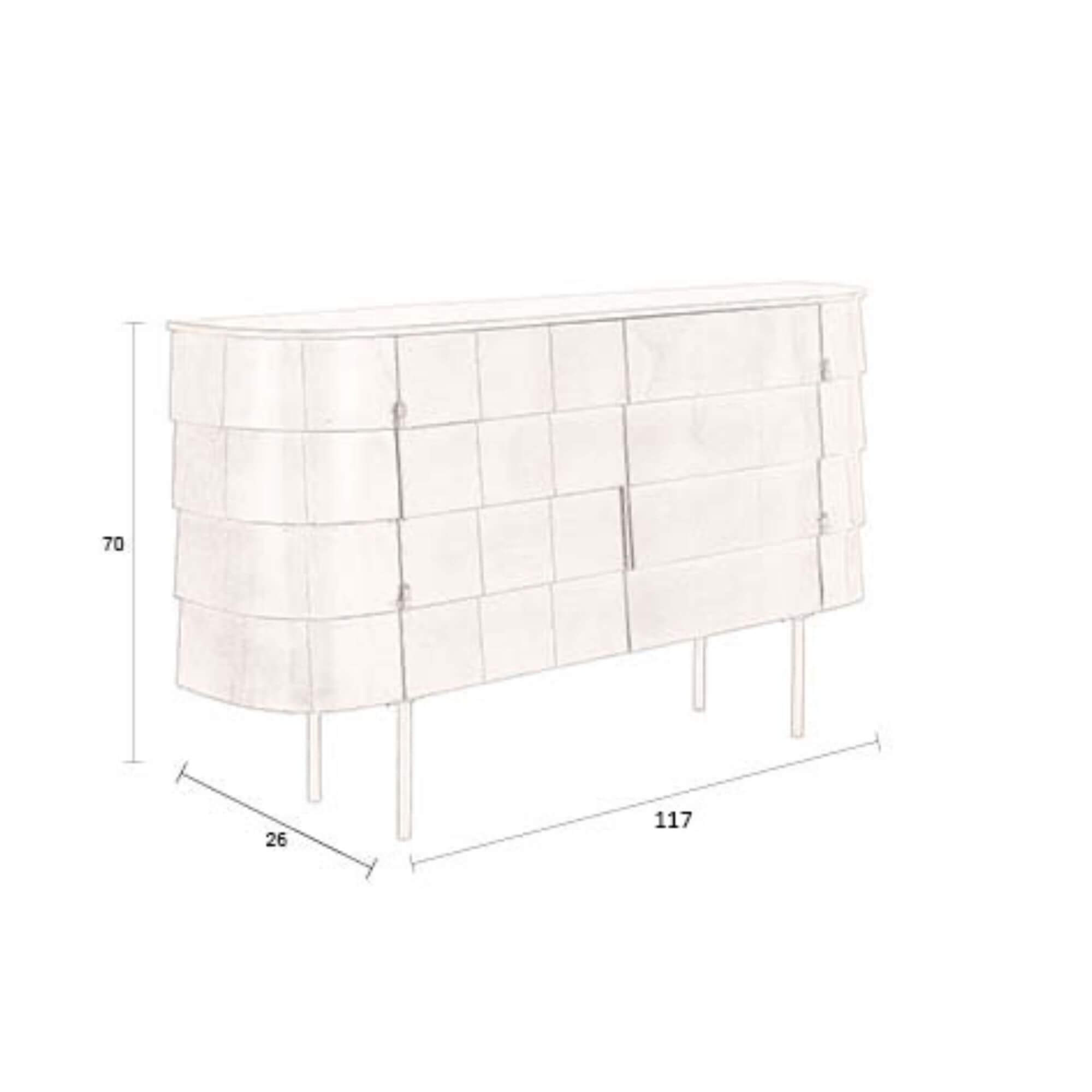 console/buffet hanna - l 117 x h 70 cm 15 console/buffet hanna - l 117 x h 70 cm – image 15