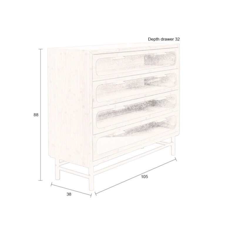 Commode Caroun - L 105 x H 88 cm – Image 11