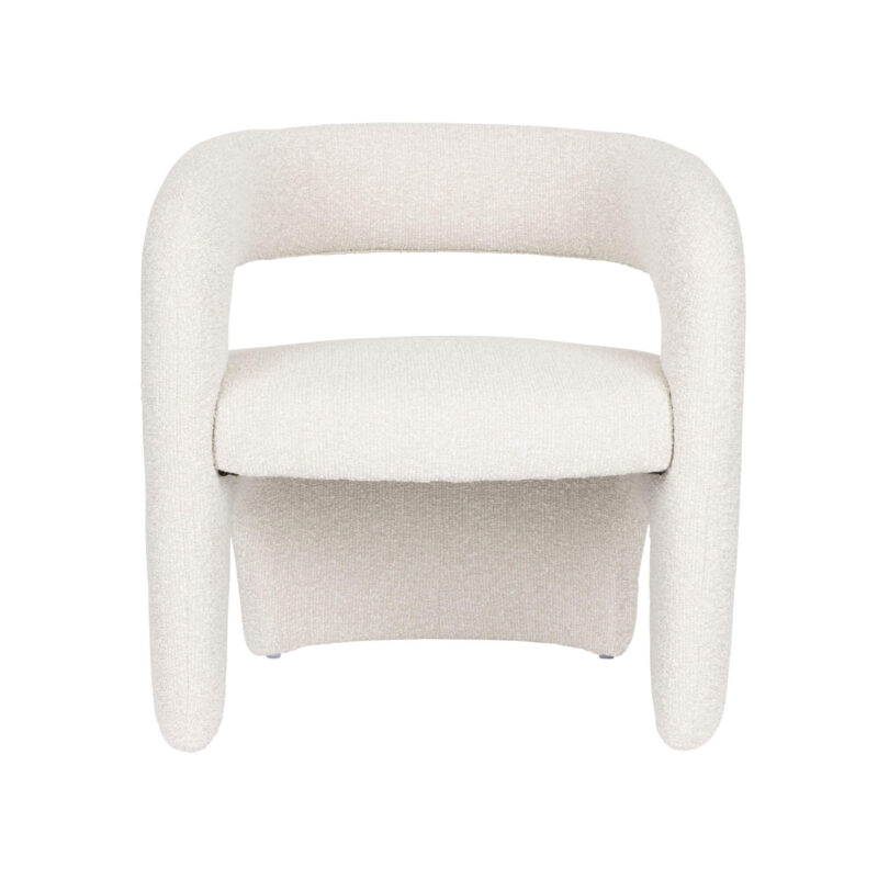 Fauteuil Lounge Nova - Blanc bouclé – Image 5