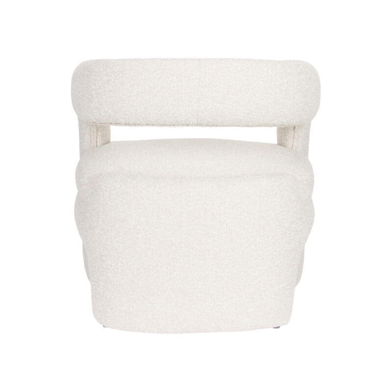 Fauteuil Lounge Nova - Blanc bouclé – Image 7