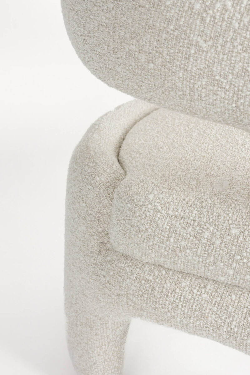 Fauteuil Lounge Nova - Blanc bouclé – Image 10