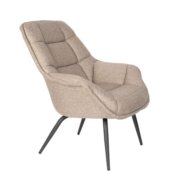 Fauteuil Lounge Thomas - Taupe