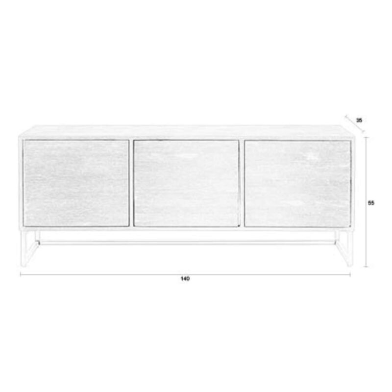 Meuble Tv Webster - L 140 x H 55 cm – Image 9