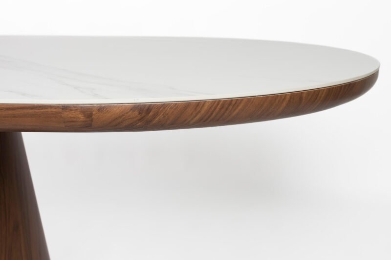 table à manger almira - noyer/ceramique - l 200 x p 90 cm – image 3