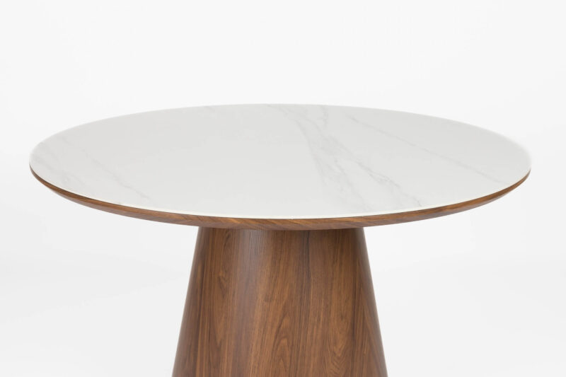 Table à Manger Almira - Noyer/Ceramique - Ø 115 cm – Image 5