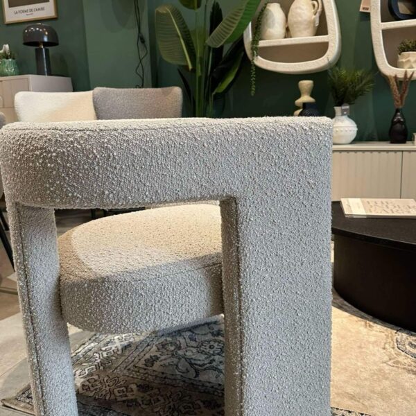 Fauteuil Tiwa - Bouclette - Beige