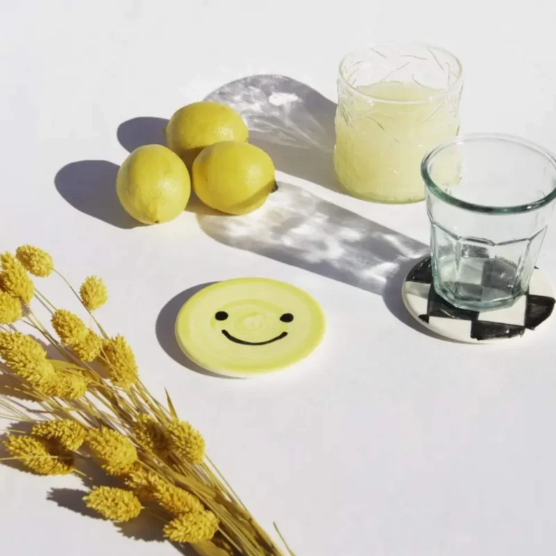 Set de 2 Sous-verres Smiley - Céramique – Image 2