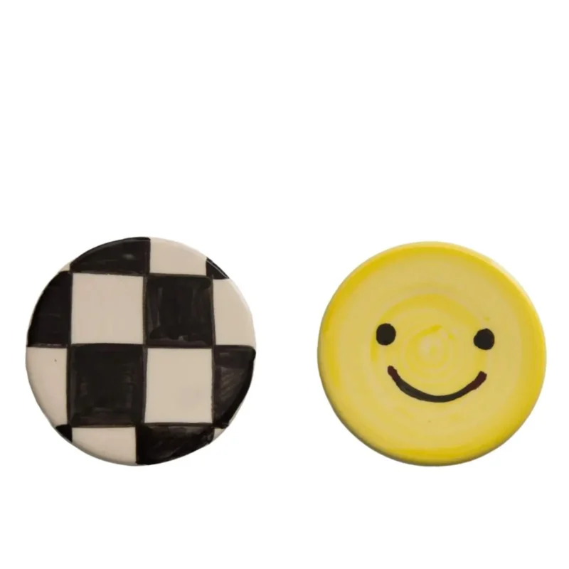 Set de 2 Sous-verres Smiley - Céramique