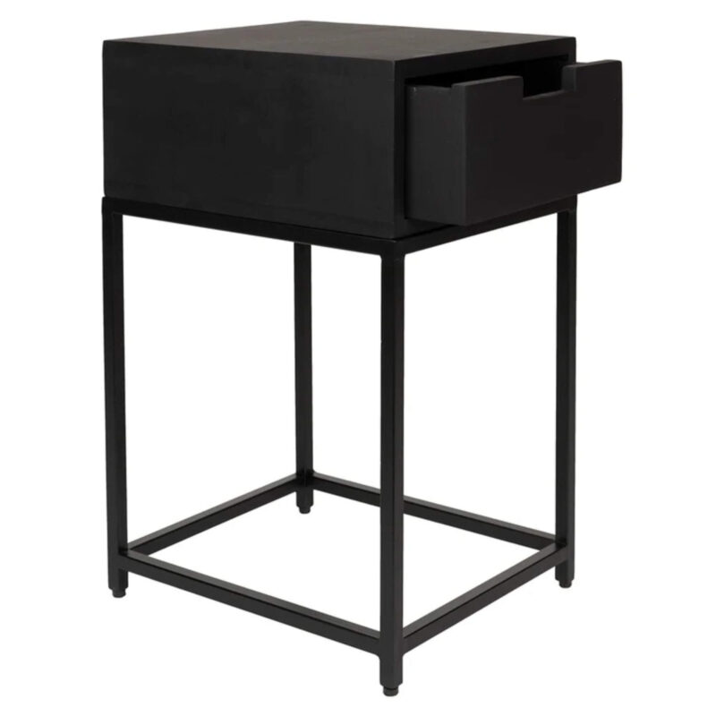 Table de chevet Parcq - Noir - L 35 x H 55 cm – Image 3