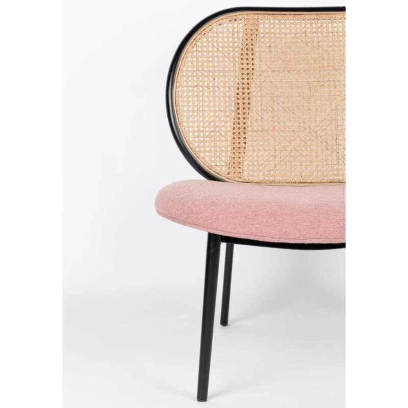 Fauteuil Lounge Spike - Cannage/Rose – Image 8