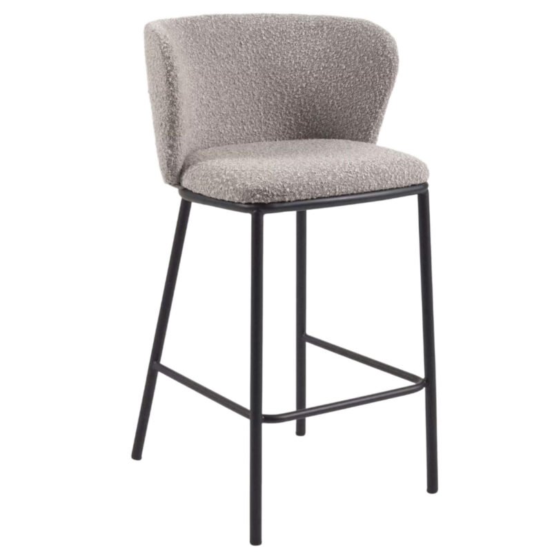 Tabouret de comptoir Lana - Gris - Anti-tâche – Image 9
