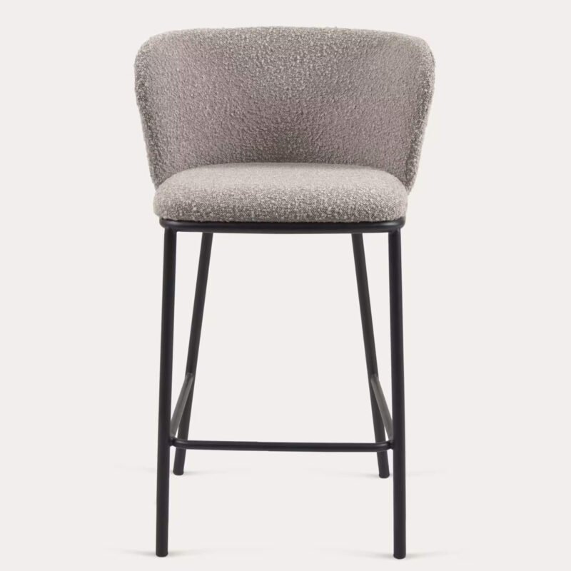 Tabouret de comptoir Lana - Gris - Anti-tâche – Image 10