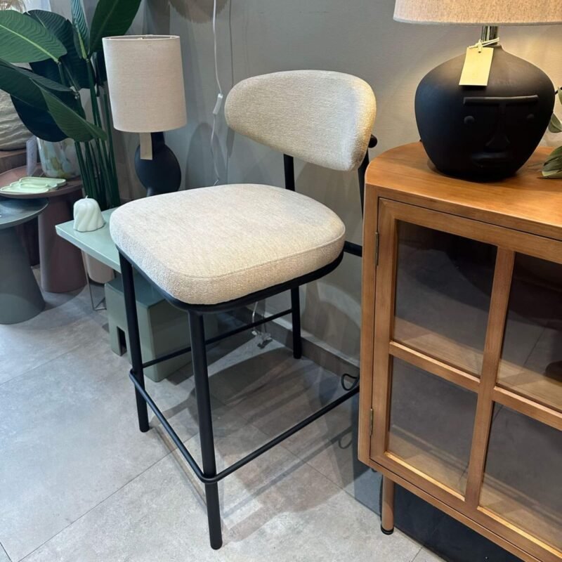 Tabouret de comptoir Kaya - Écru – Image 10