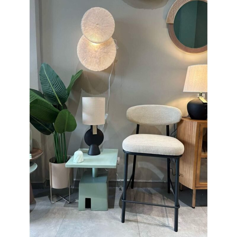 Tabouret de comptoir Kaya - Écru – Image 11