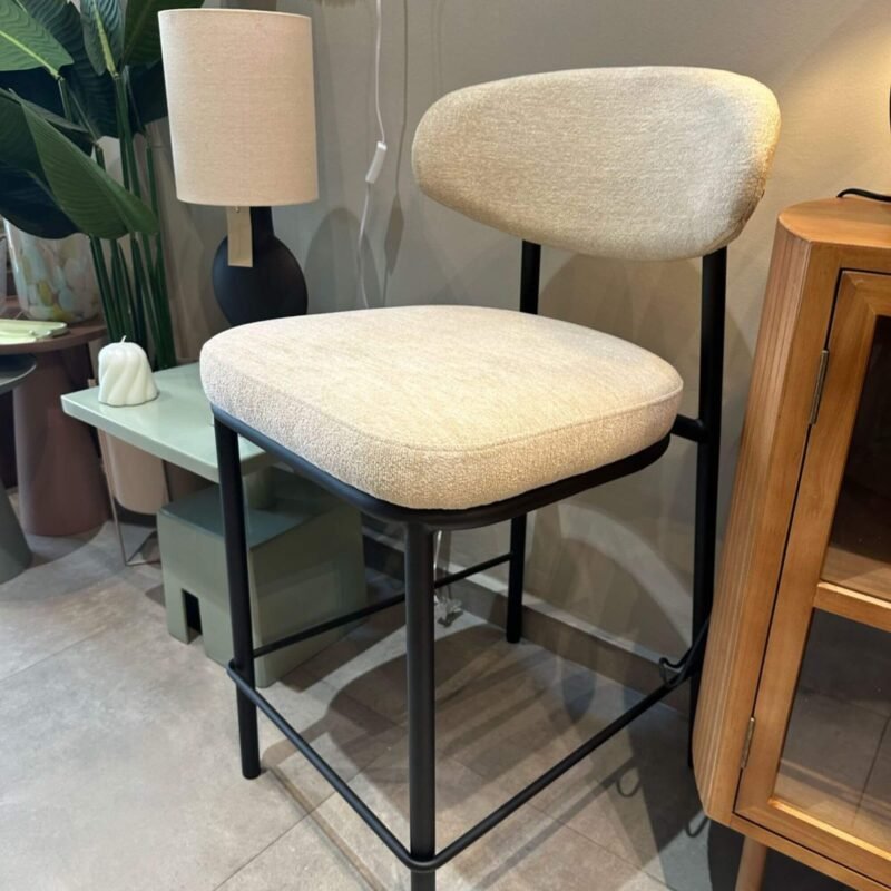 Tabouret de comptoir Kaya - Écru – Image 3