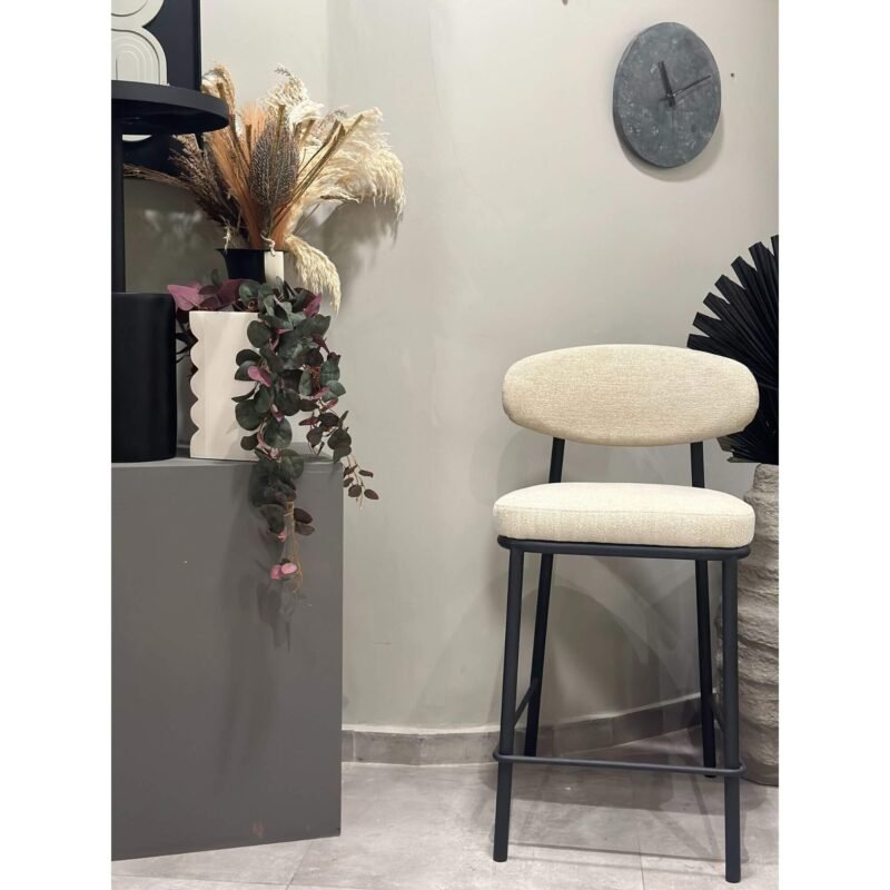 Tabouret de comptoir Kaya - Écru – Image 6