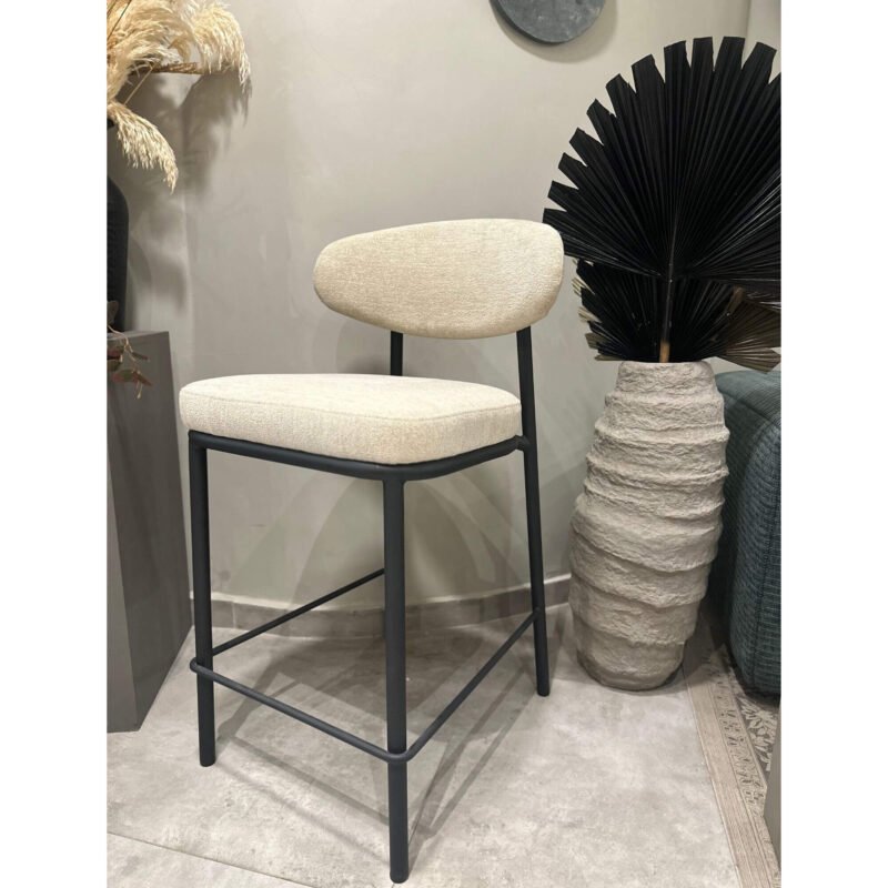 Tabouret de comptoir Kaya - Écru – Image 4