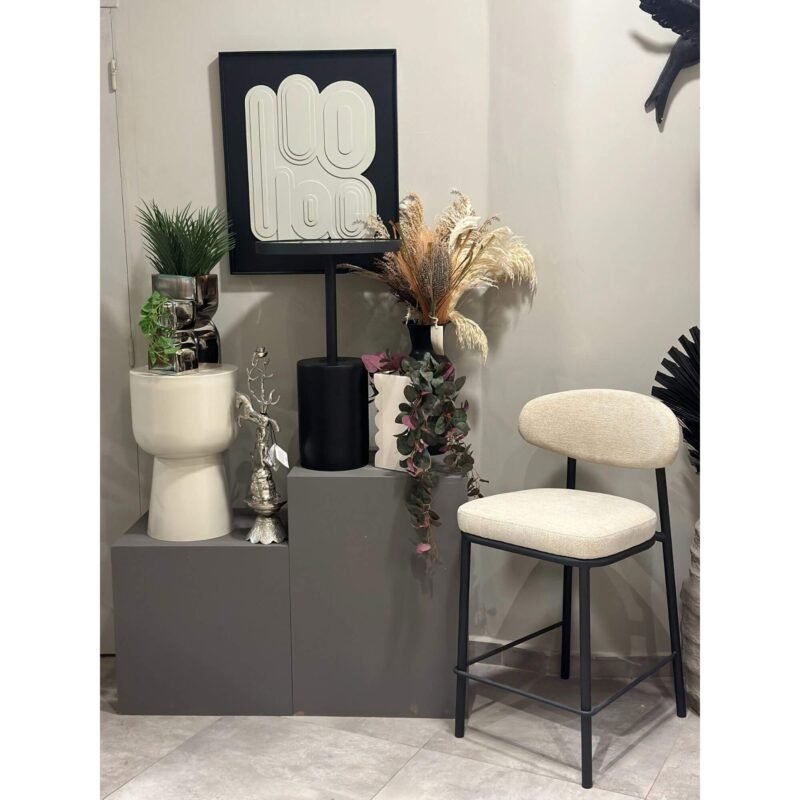 Tabouret de comptoir Kaya - Écru – Image 17
