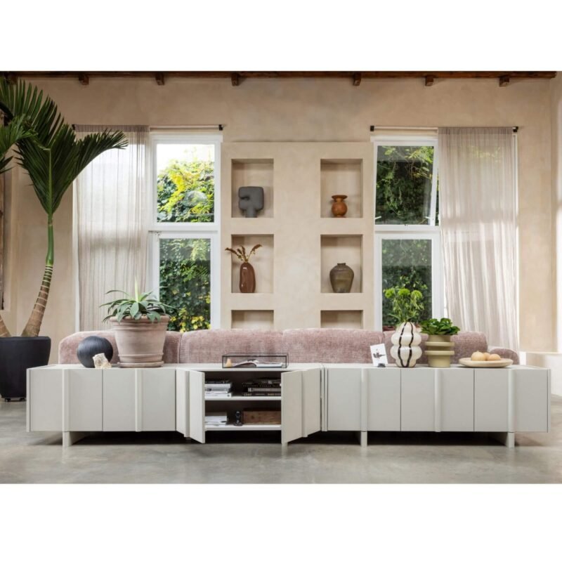 meuble tv basu - l 152 x h 53 cm - dust – image 10