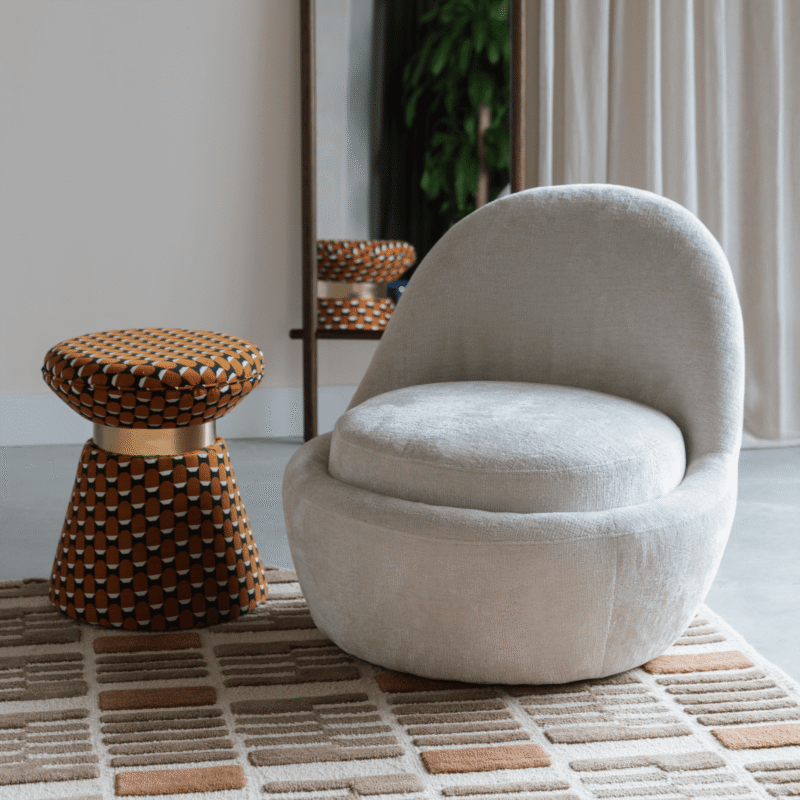 pouf pin - ø 37 x h 45 cm – image 2