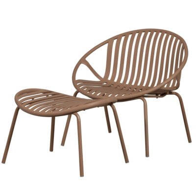 Fauteuil + Repose-pieds Bruce - Outdoor