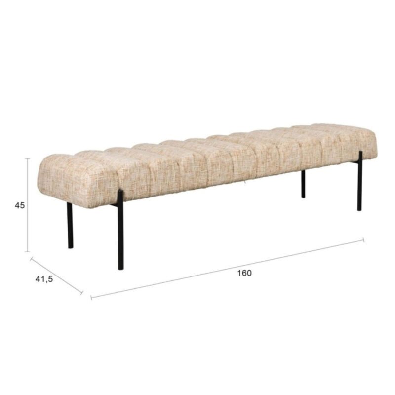 banc jethro - l 160 x h 45 cm – image 8