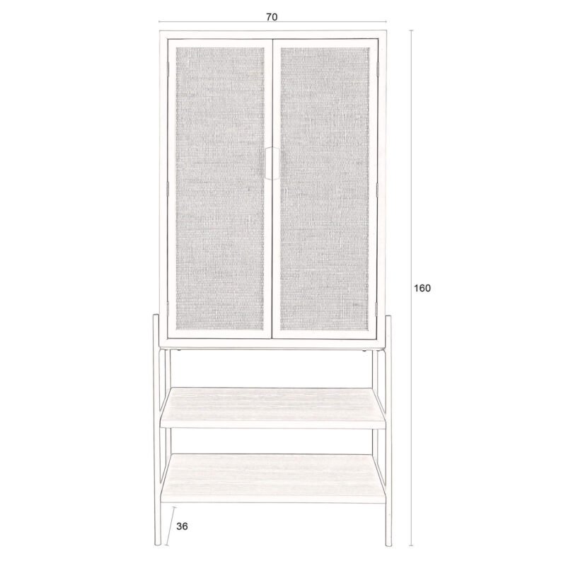 cabinet yasu - h 160 x l 70 cm – image 8