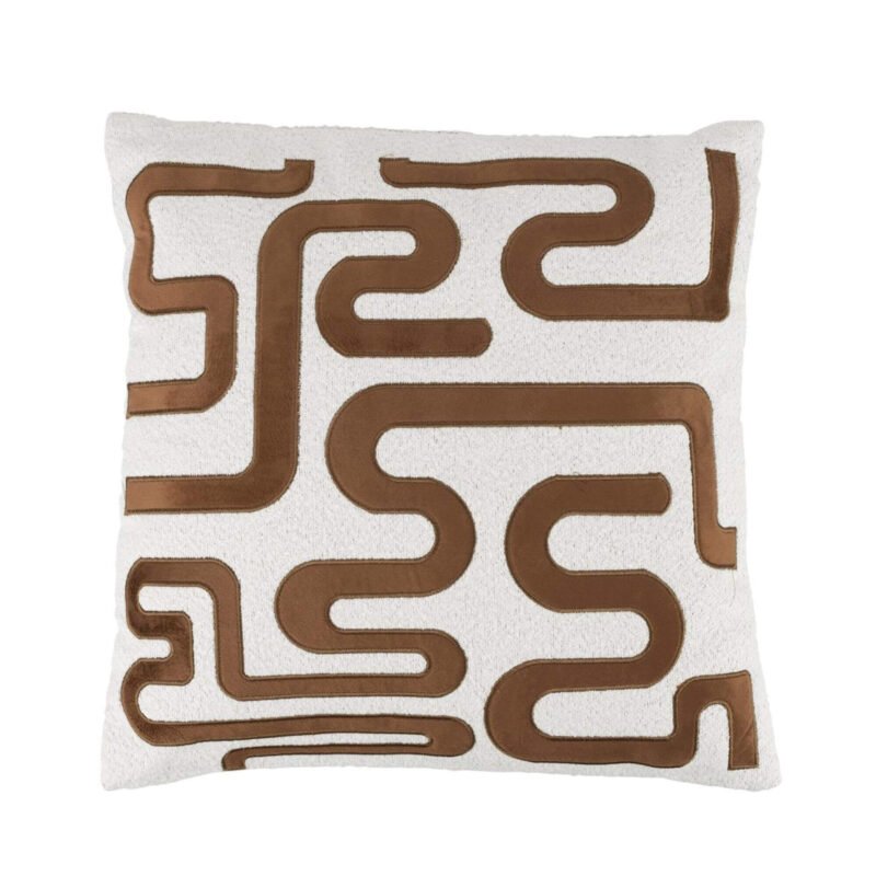 coussin ayur - cognac - 40 x 40 cm