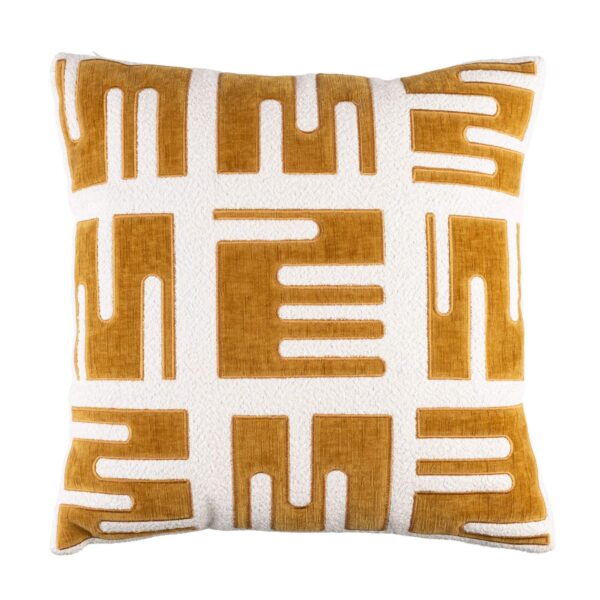 Coussin Clyde - Moutarde - 42 x 42 cm