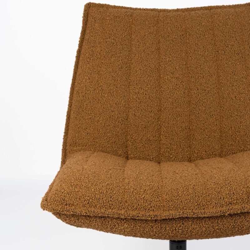 fauteuil lounge jax - pivotant - ochre – image 4