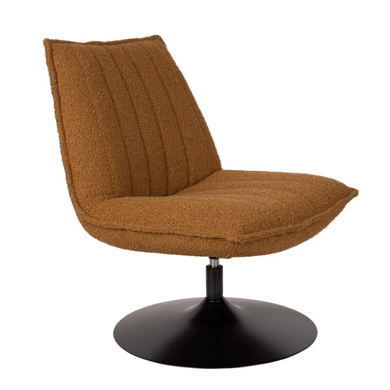 fauteuil lounge jax - pivotant - ochre