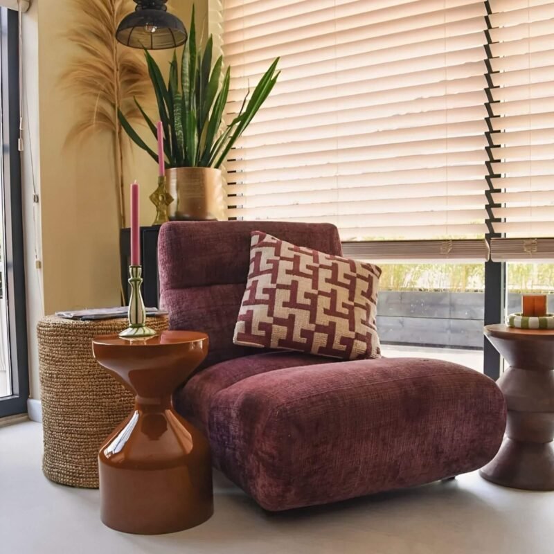 fauteuil lounge observe - burgundy – image 2