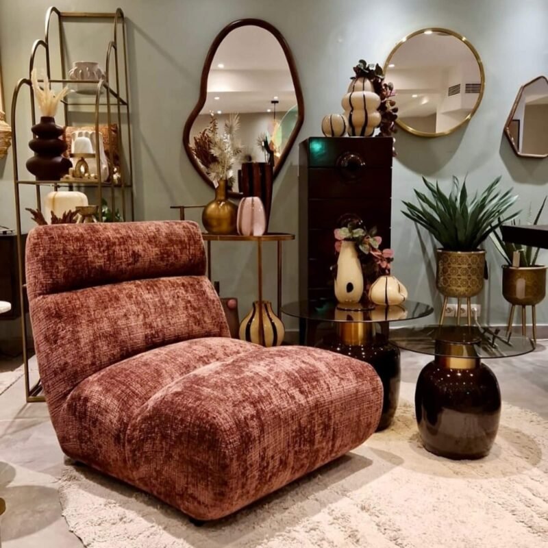 fauteuil lounge observe - burgundy – image 5