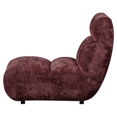 Fauteuil Lounge Observe - Aubergine