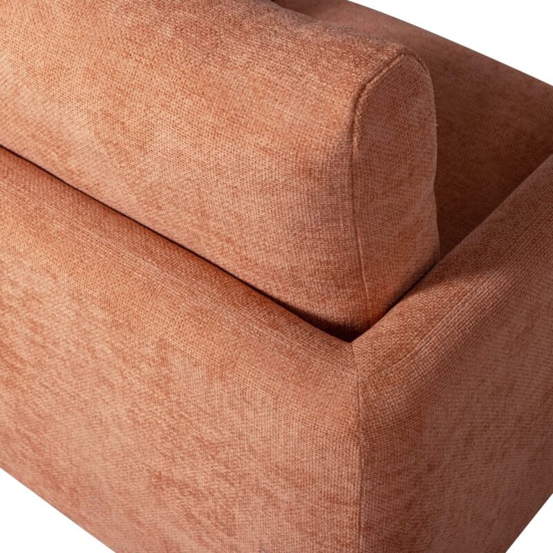 fauteuil lounge pivotant oscar - saumon – image 4