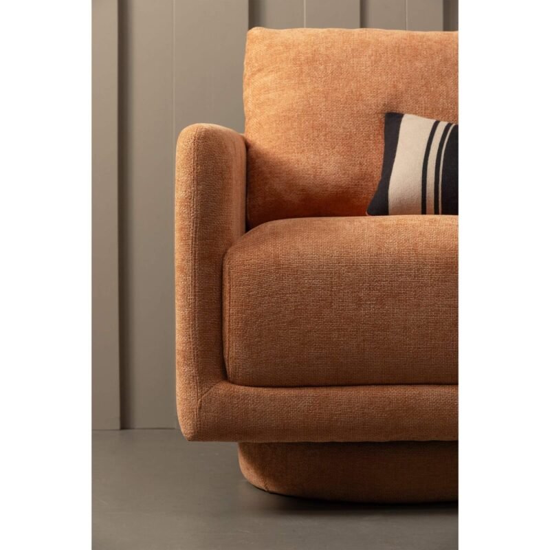 fauteuil lounge pivotant oscar - saumon – image 3